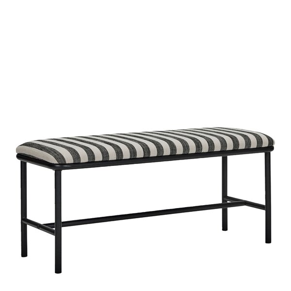 House Doctor Toda bänk 100x39x45 cm svart/off-white