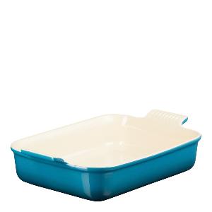 Le Creuset Heritage Rektangulär Form 26 cm deep teal