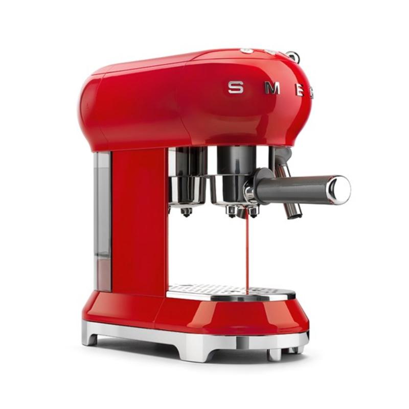 SMEG Espressomaskin ECF01 15 bar röd