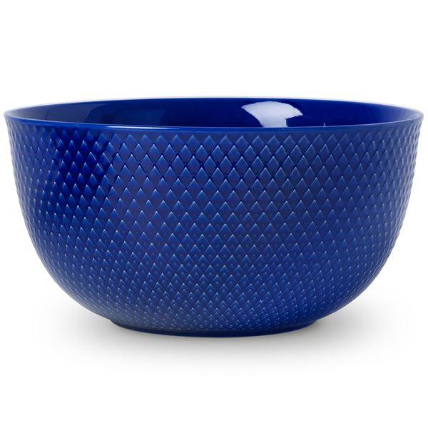 Lyngby Porcelæn – Rhombe color Serveringsskål 22cm Mörkblå