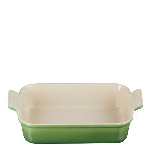 Le Creuset Heritage Rektangulär Form 26 cm bamboo green