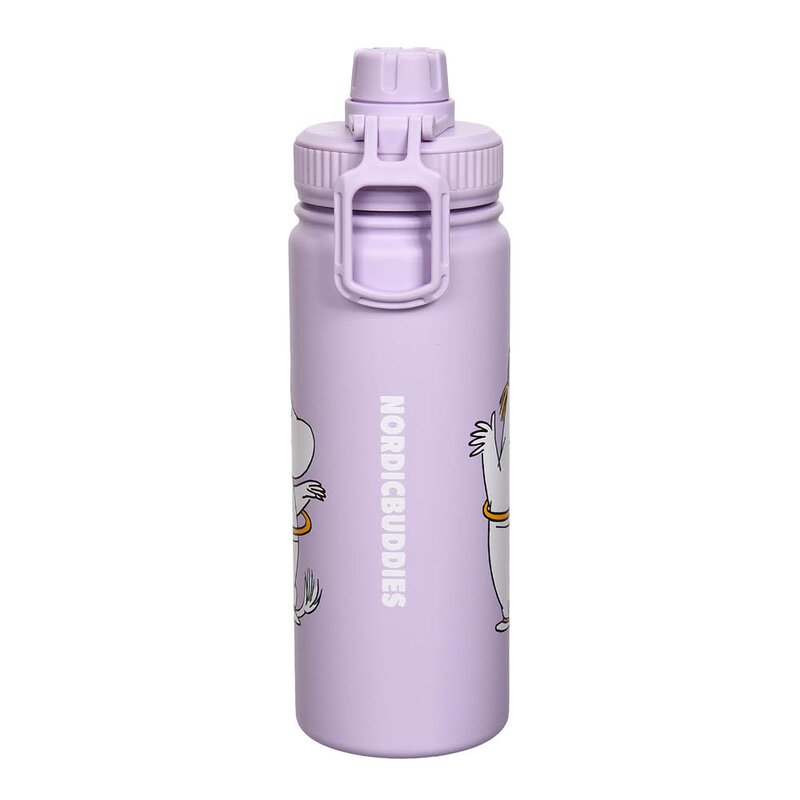 Nordicbuddies Mumin termoflaska 0,55 L Snorkfröken dansar lila