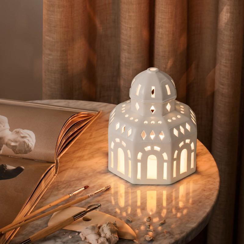 Kähler Urbania Ljuslyka Glassalen 14,5 cm Vit