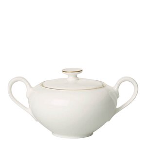 Villeroy & Boch Anmut Gold sockerskål 35 cl vit/guld