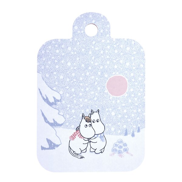 Muurla Mumin skär & serveringsbräda 21x30 cm låt det snöa