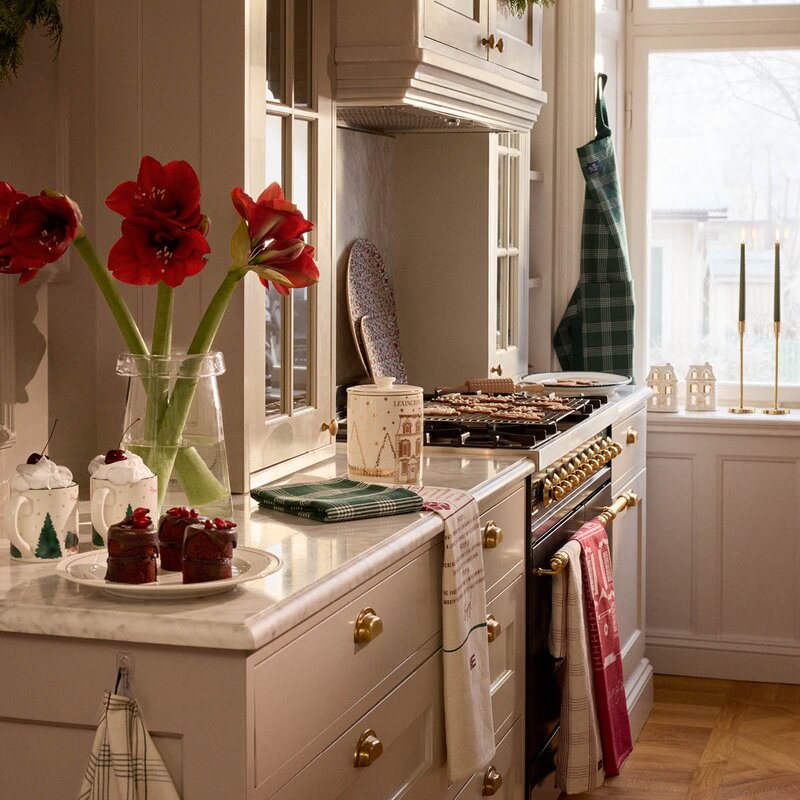 Lexington House lykta 9x10 cm vit/guld