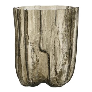 Kosta Boda Crackle vas 27 cm taupe