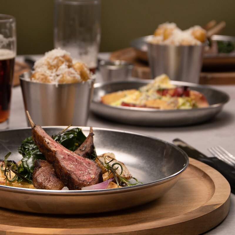 Exxent Tallrik 25 cm rostfri vintage