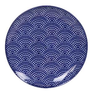 Tokyo Design Studio Nippon Blue Assiett 20 cm Dots