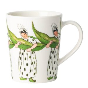 Design House Stockholm Elsa Beskow mugg med handtag 28 cl Mrs Broad Bean