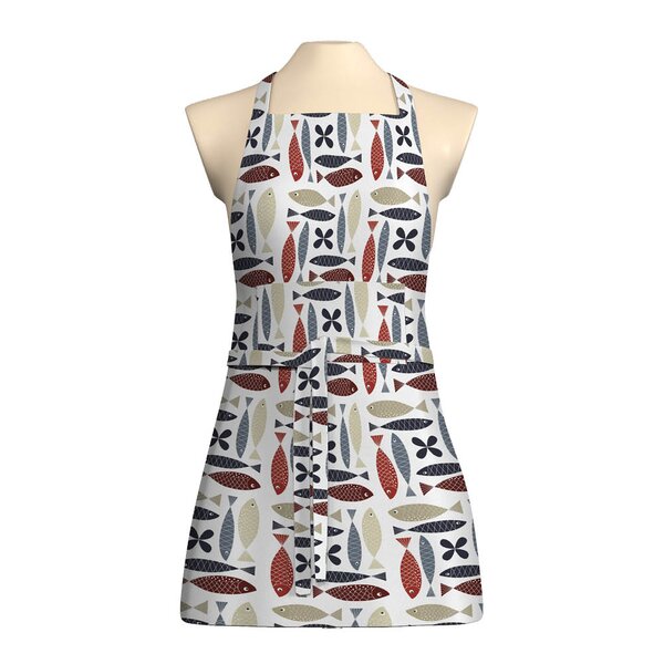 Arvidssons Textil Fina fisken förkläde blå