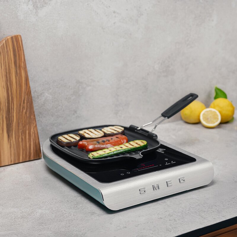 SMEG Collezione induktionsplatta 2100W PIC01 smaragdgrön