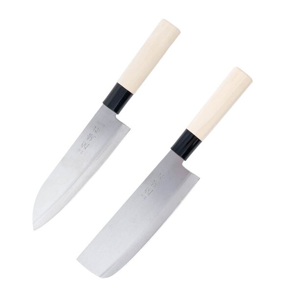 Sekiryu Knivset 2 delar blankt stål/natur