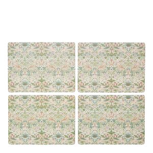 Spode Morris & Co Bordstablett 4-pack Strawberry Thief green