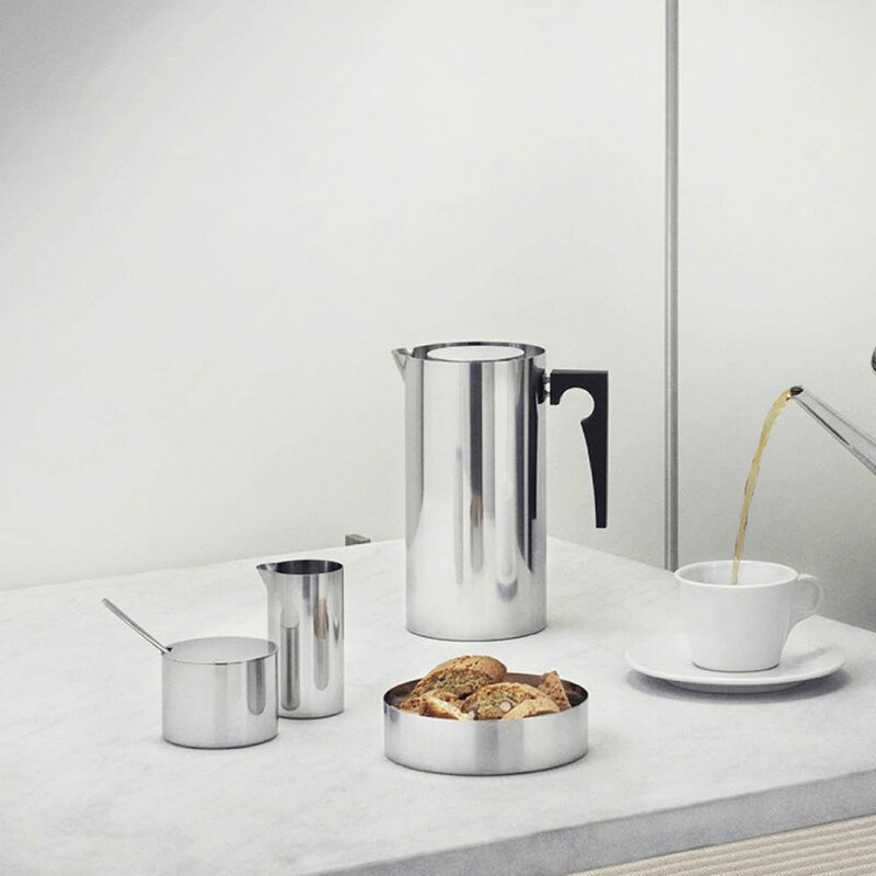 Stelton Arne Jacobsen sockerskål 20 cl stål