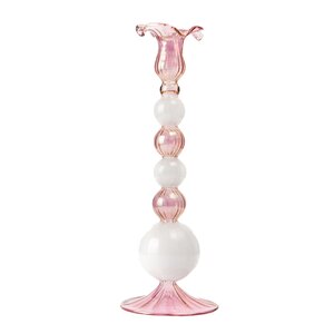 Moonlight Copenhagen Sky ljusstake 25 cm rosa/vit