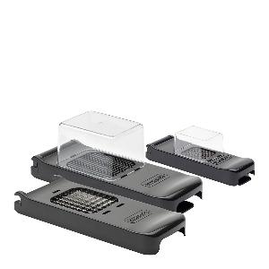 Alligator Chopper Set Lökskärare 3 delar Svart