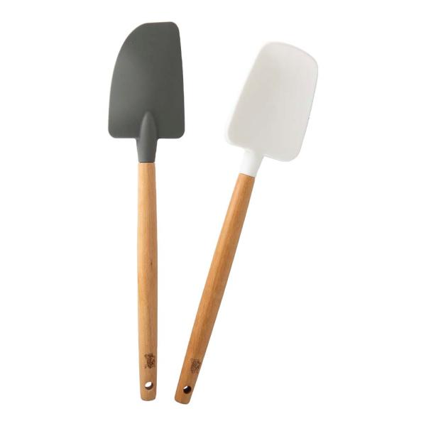 Nordic Ware Slickepott i silikon/bokträ 2-pack
