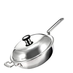 Robert Welch 316 wokpanna med lock 28 cm rostfritt stål