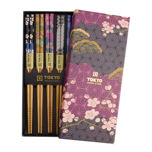Tokyo Design Studio Chopstick gåvoset ätpinnar 5-pack flowers