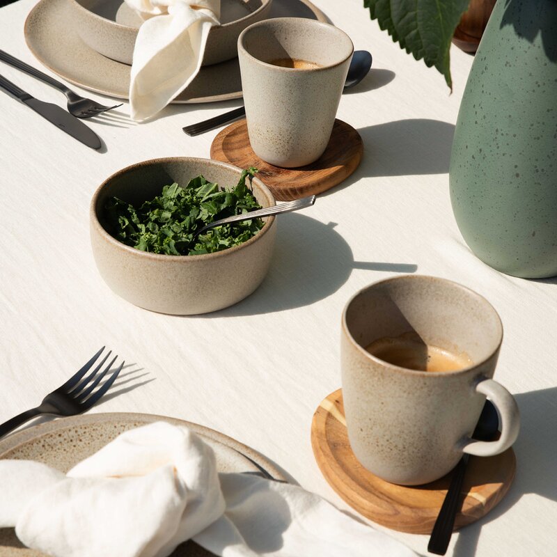 Aida RAW mugg med öra 35 cl sandy beige