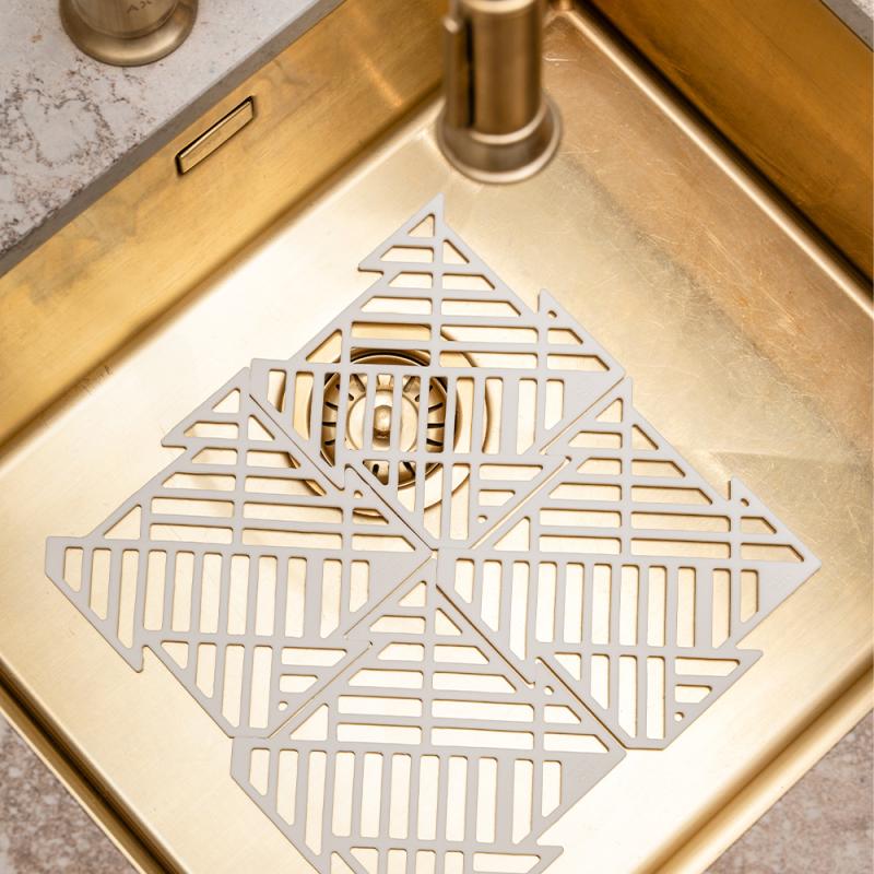 Happy Sinks Happy Diskho-skydd Puzzle 4 delar Vit
