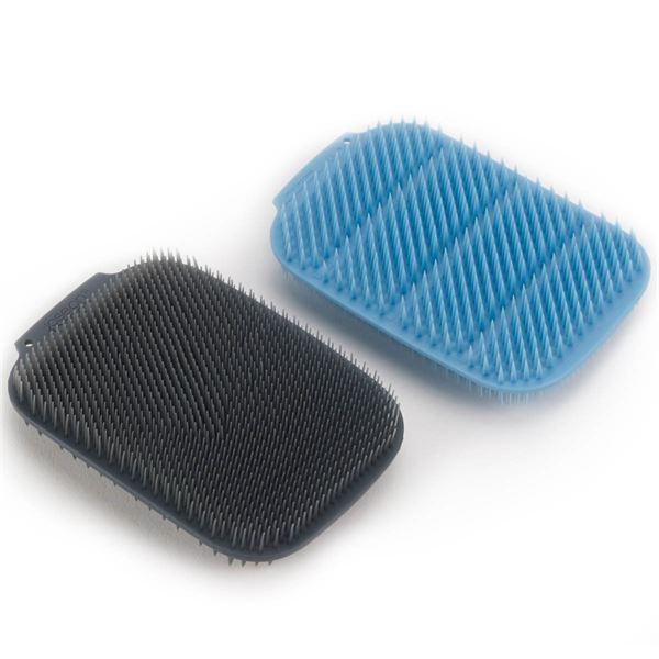 Cleantech diskskrubb 11×7 cm 2-pack blå/grå
