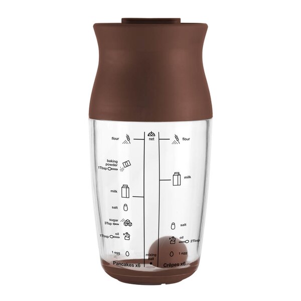 Lékué Shaker för pannkakssmet brun/klar