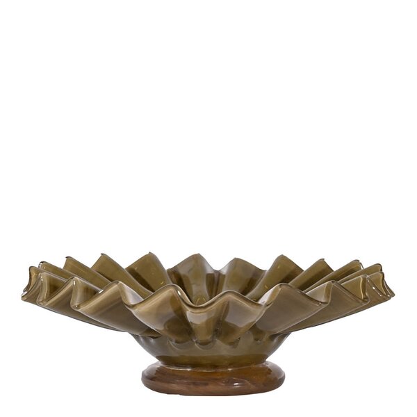 ByOn Lori skål 18 cm grön/beige