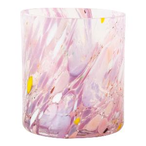 Magnor Swirl Ljuslykta 9 cm Rosa