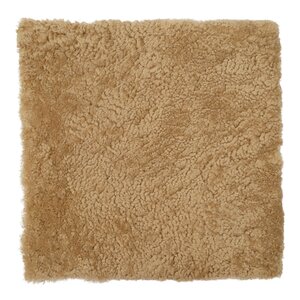 Natures Collection Sittdyna New Zealand fårskinn kort ull 40x40 cm honey