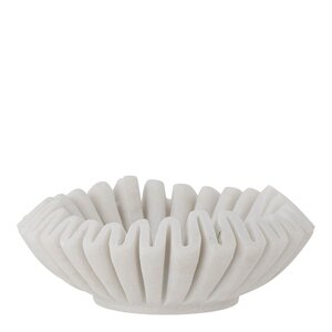 Bloomingville Harmonia skål 17,5 cm marmor vit