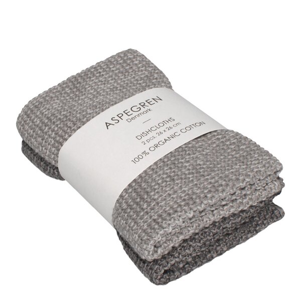 Aspegren Blend disktrasa stickad 26x26 cm gray