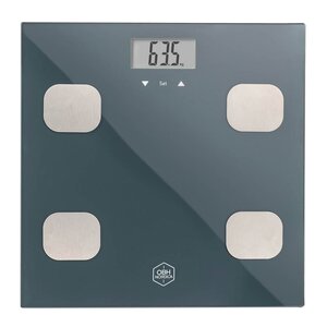 OBH Nordica Fitness Tracker BMI badrumsvåg 150 kg svart