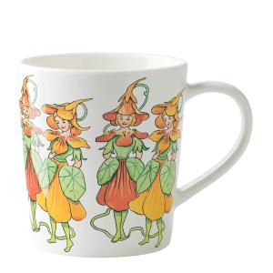Design House Stockholm Elsa Beskow Nasturtium mugg med handtag 40 cl vit