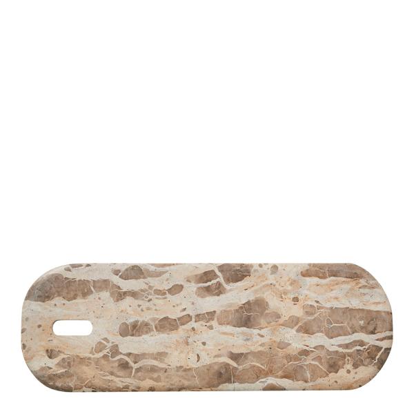Lene Bjerre Ellia serveringsbricka 60x20 sand marmor
