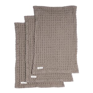 The Organic Company Big Waffle tvättlapp 25x40 cm 3-pack clay