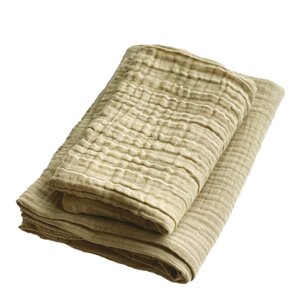 The Organic Company FINE set med badlakan och handduk pale honey