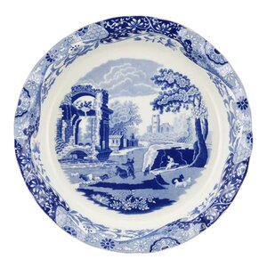 Spode Blue Italian pajform 26x26 cm blå/vit