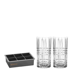 Nachtmann Square longdrinkglas 44,5 cl 3 delar