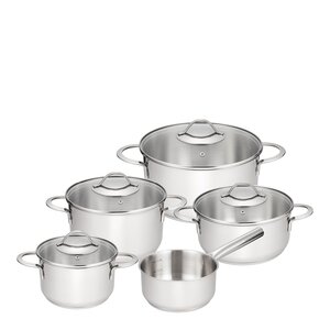 Modern House Steel grytset 9 delar med lock