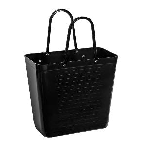 Hinza Recycled Plastic väska hög med cykelfäste 14 L svart