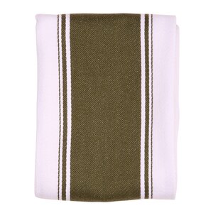 Dexam Love Colour randig kökshandduk 70x45 cm olivgrön