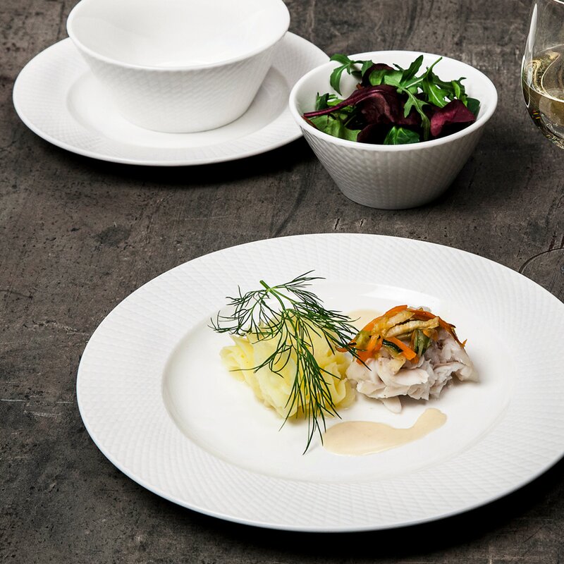 Exxent Victoria Skål Ø 12 cm 30 cl vit