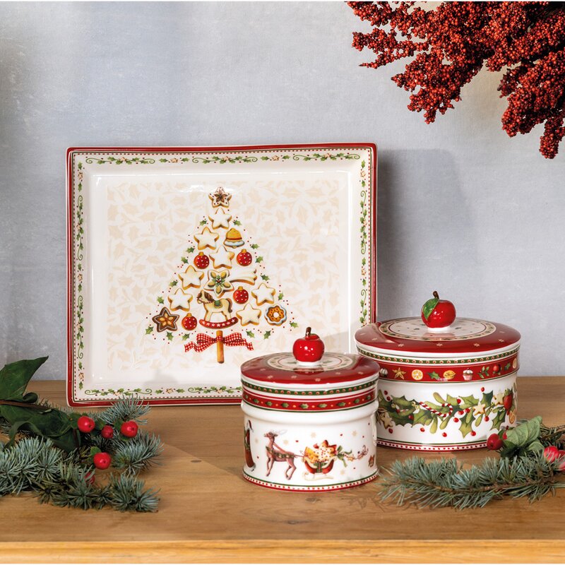 Villeroy & Boch Winter Bakery Delight kakbox liten 420 ml röd/multi