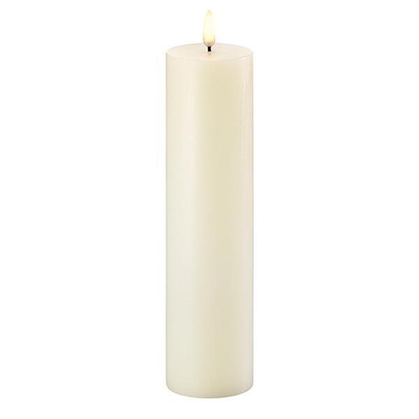 Blokkljus LED 22 cm Ivory
