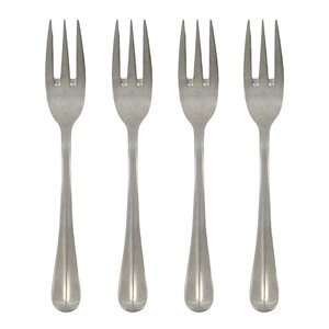 House Doctor Mora tårtgaffel 15 cm 4-pack silverfinish