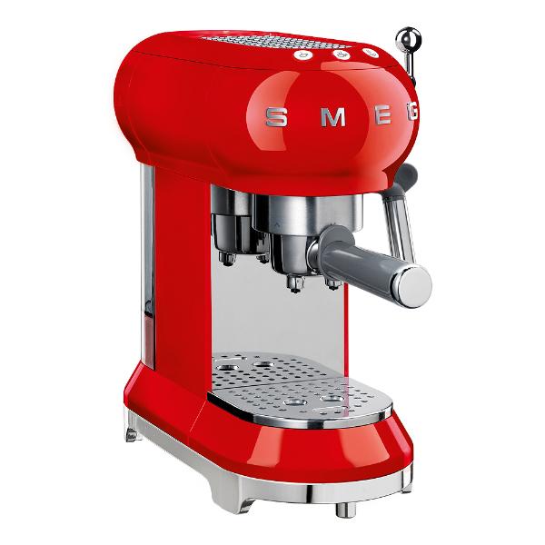 50's Style Espressomaskin Röd