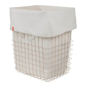 Mette Ditmer STORE-IT metallkorg med canvaspåse 40x32x50 cm sand