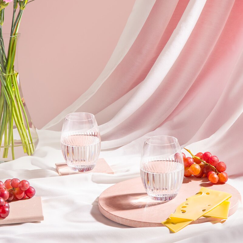 Stiernholm Marmor serveringsbricka 25 cm rosa